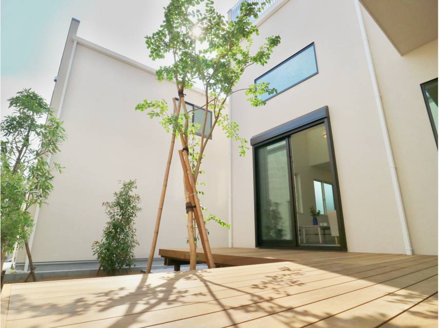 シンボルツリー 印象が変ります イシンホーム岡山 岡山 倉敷で新築 注文住宅ならイシンホーム 標準装備でウイルス対策のある家